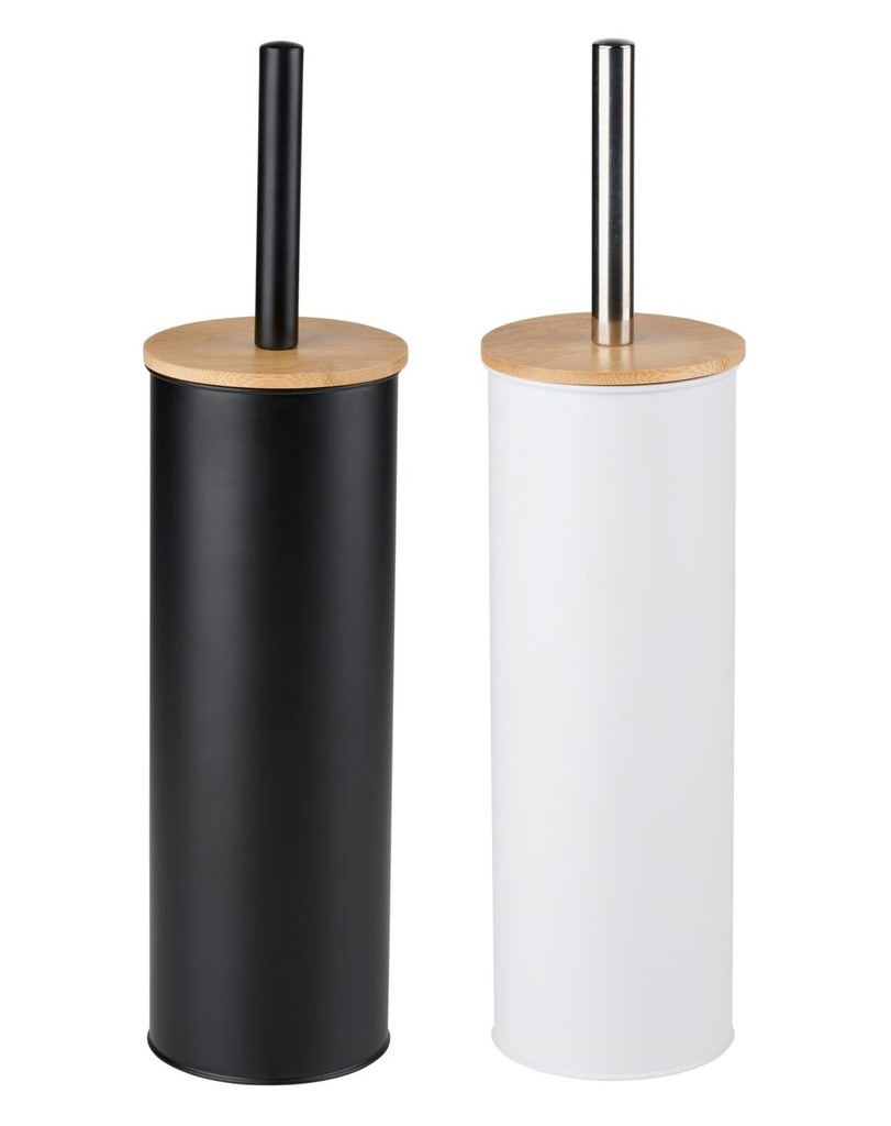 [871125257299] ALPINA Toilet Brush with Holder Black and White