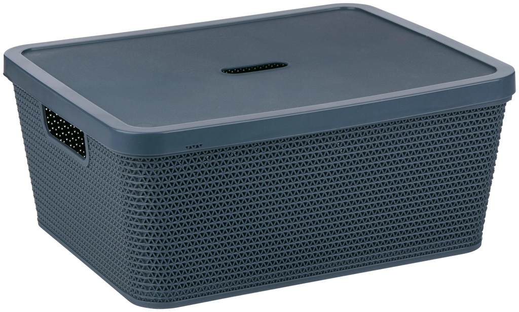 [871125243556] ALPINA Storage Basket With Cover 36.4x30x15.1cm