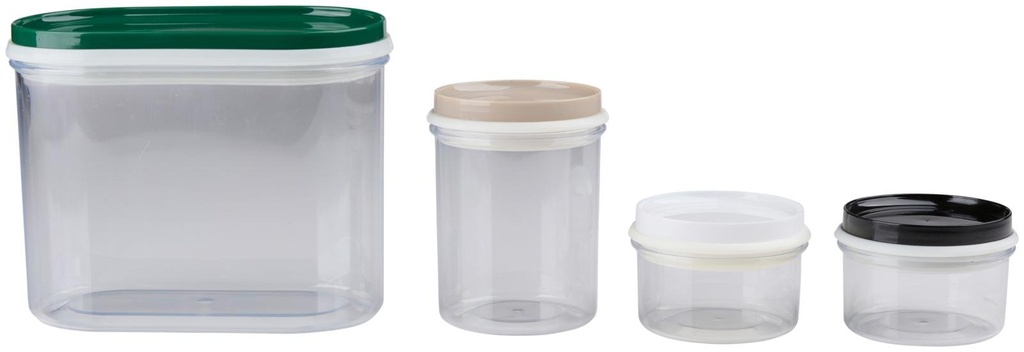 ALPINA Food Containers with Lid 970ml/230ml/90ml