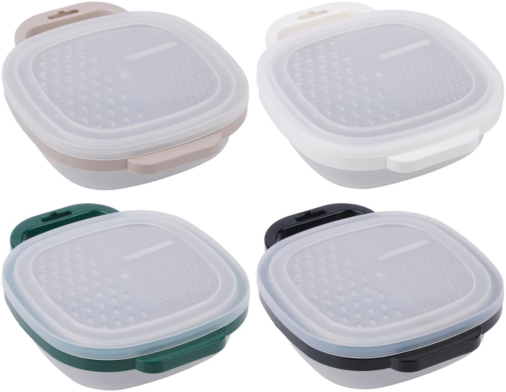 ALPINA Grater with Container and Lid 25x19.5cm