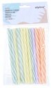 ALPINA Drinking Straws 15cm Mixed Colours