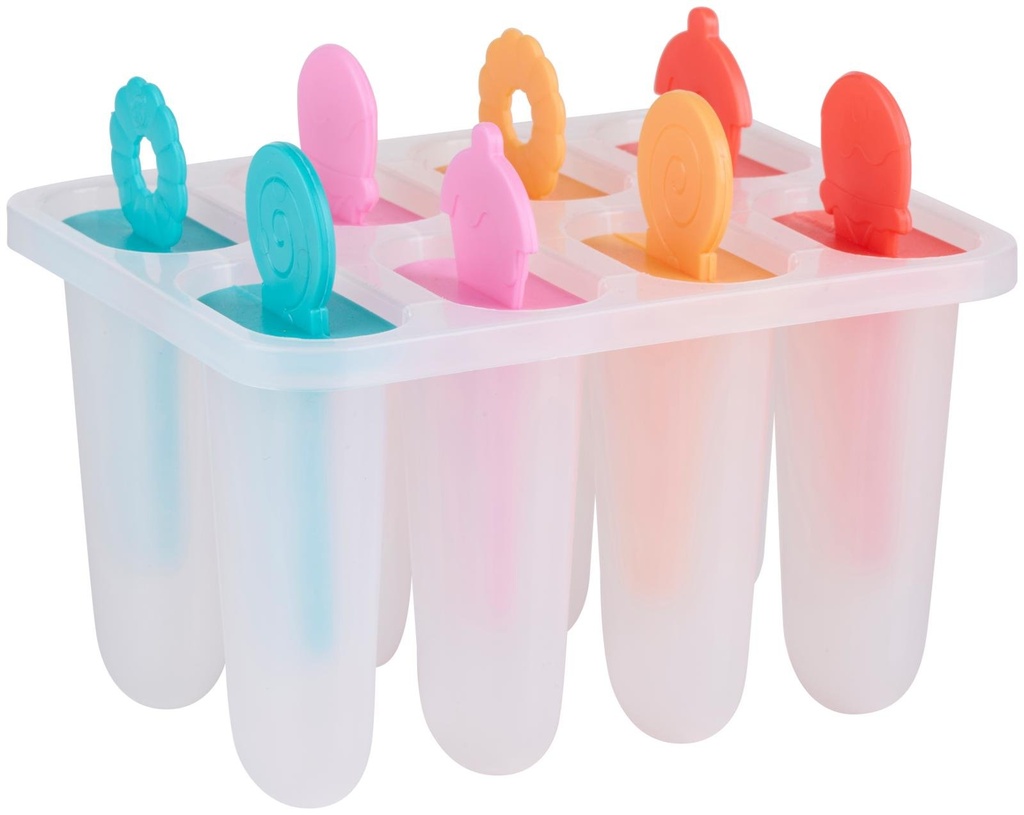 ALPINA Ice Lolly Maker 8x50ml With Fun Colours