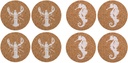ALPINA Coaster Ø10cm Animal Print