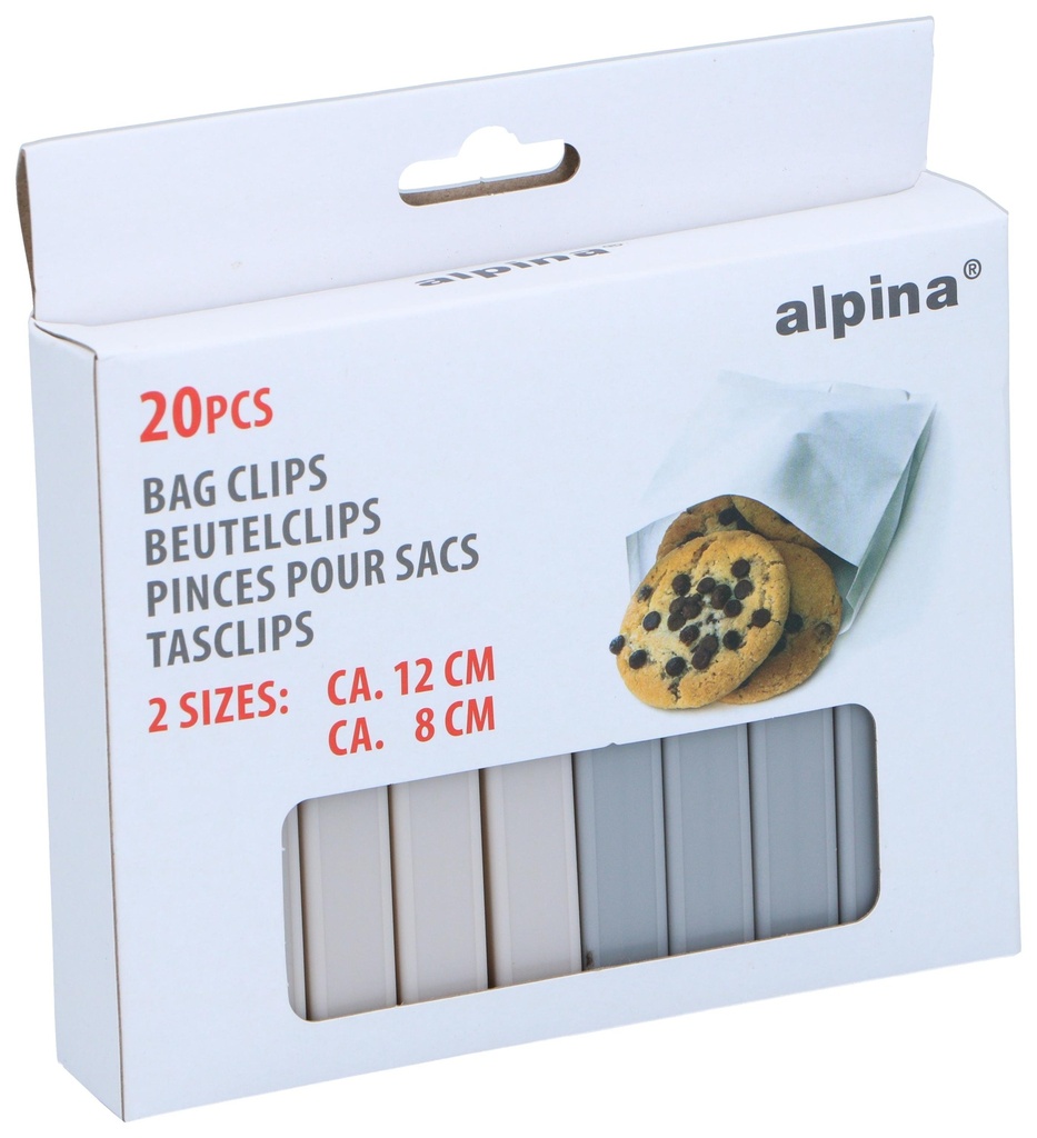 ALPINA Bag Clips 20 PCS 12CM & 8CM