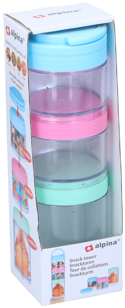 ALPINA Snack Tower with 3 Compartments