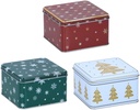 ALPINA Christmas Cookie Storage Tin 12x12x7.6cm
