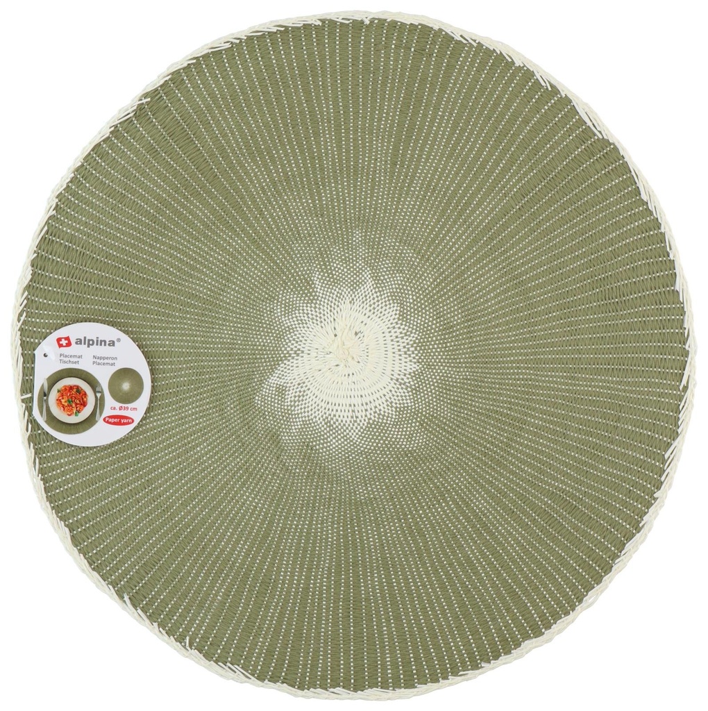 ALPINA Placemat Paper Yarn Round 39cm