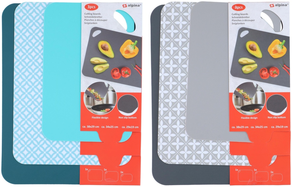 ALPINA Cutting Boards 38x29cm Non-Slip