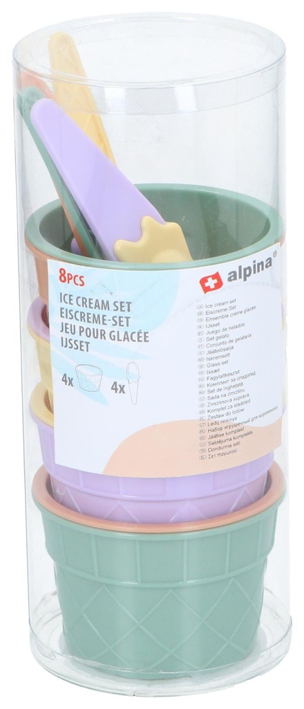 ALPINA Ice Cream Cup and Spoon Set