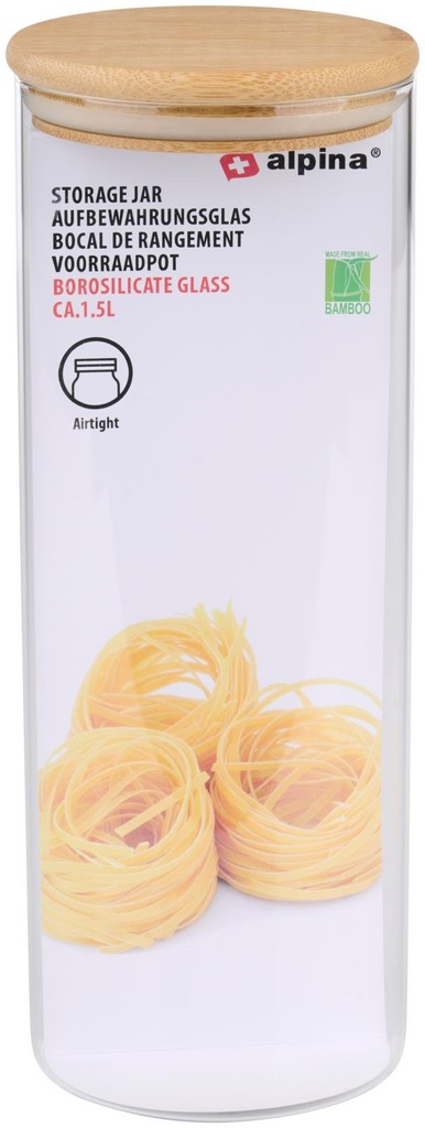 ALPINA Storage Jar 1.5L Ø10x26cm