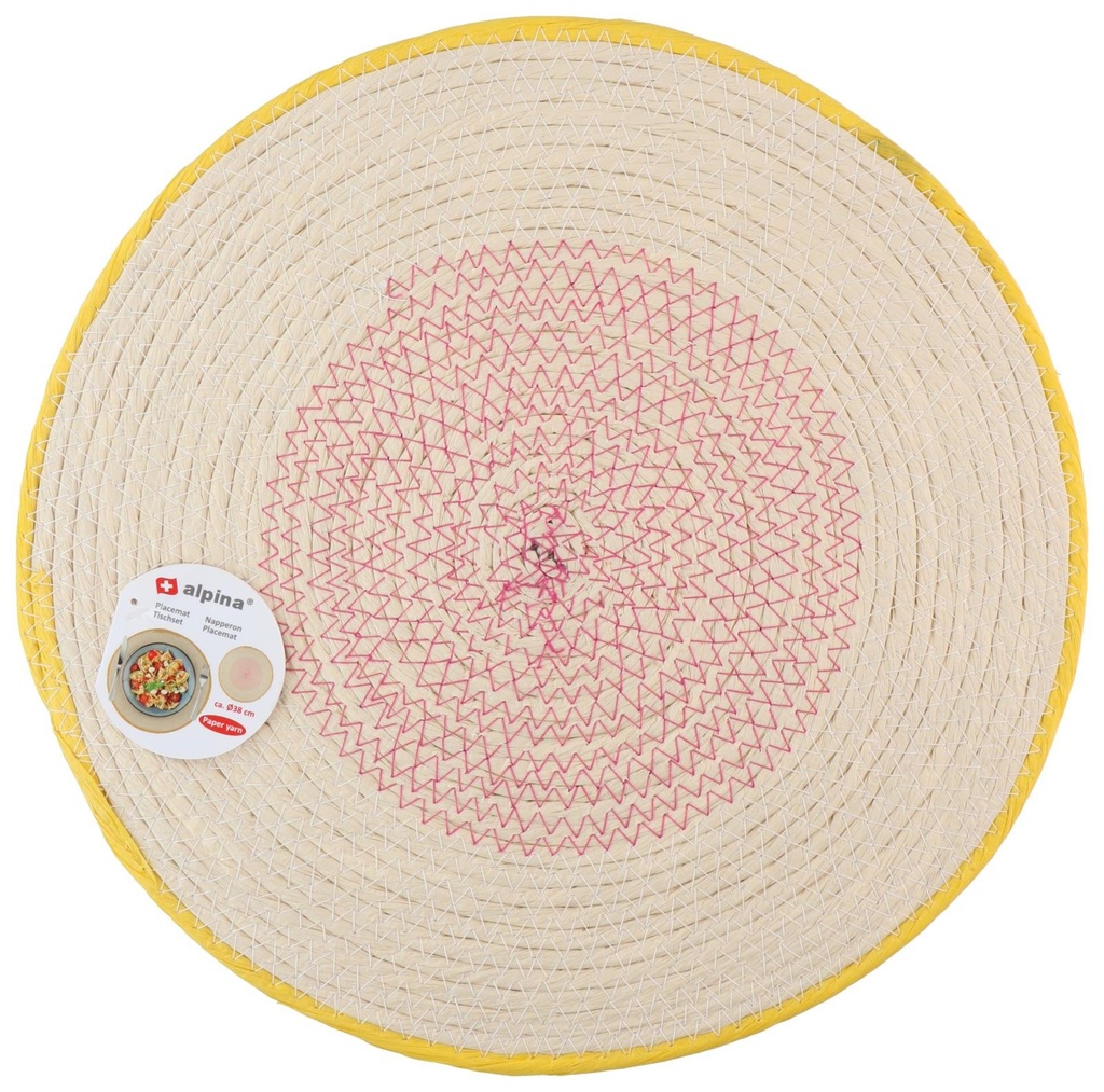 ALPINA Placemat Paper Yarn Round 38cm