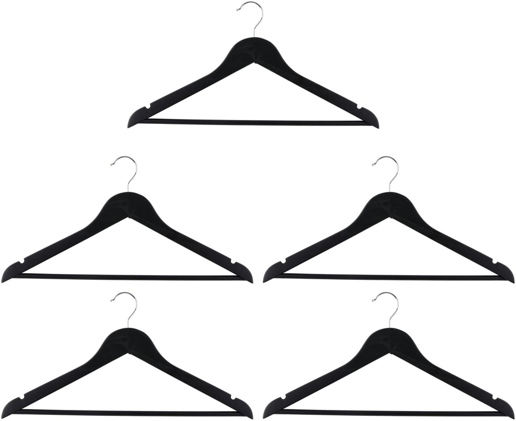 ALPINA Clothes Hanger Black 44x23cm