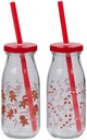 ALPINA Christmas Drinking Bottle with Straw 250ml