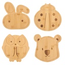 ALPINA Animal Shaped Kids Plates 20x20cm