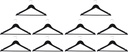 ALPINA Black Clothes Hanger 44x23x1.2cm