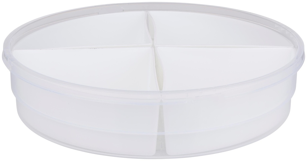 ALPINA Round Storage Box with 4 Compartments Ø30.5cm