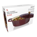 ALPINA Oval Casserole 33cm Burgundy