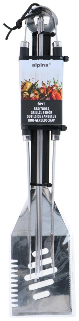 ALPINA BBQ Tools 46.5cm Black Handle