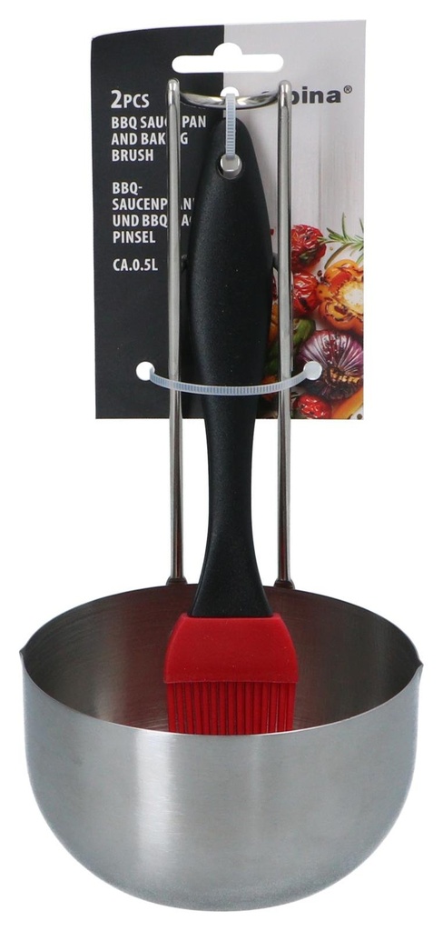 ALPINA BBQ Saucepan With Basting Brush