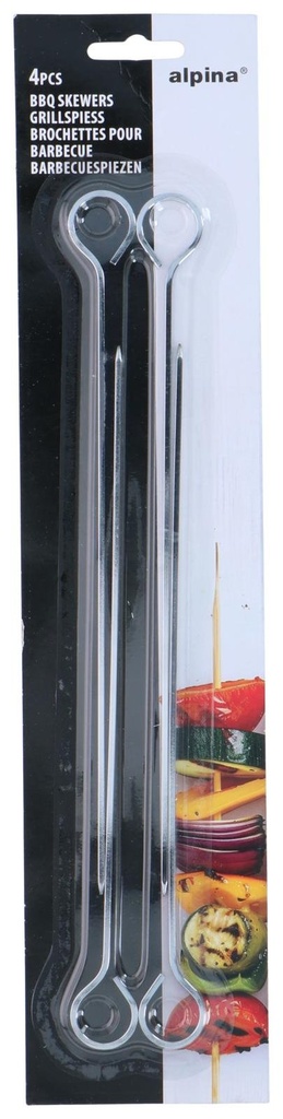 ALPINA BBQ Skewers 24cm Chrome