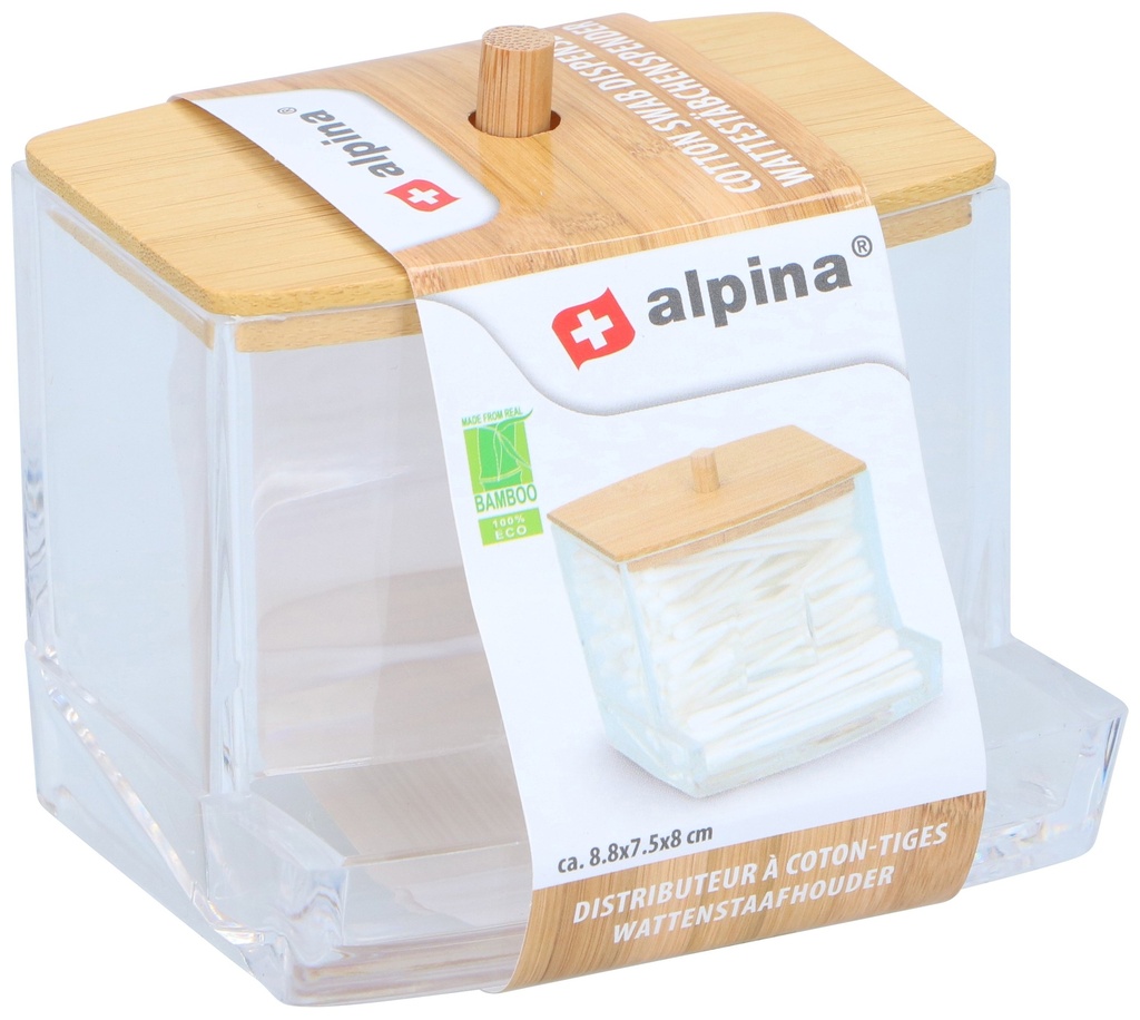 ALPINA Cotton Swab Holder With Lid