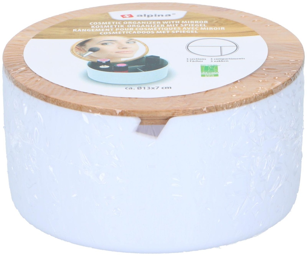 ALPINA Cosmetic Organizer With Mirror