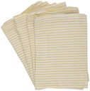 ALPINA Napkin Striped Lurex Yellow 35x35cm