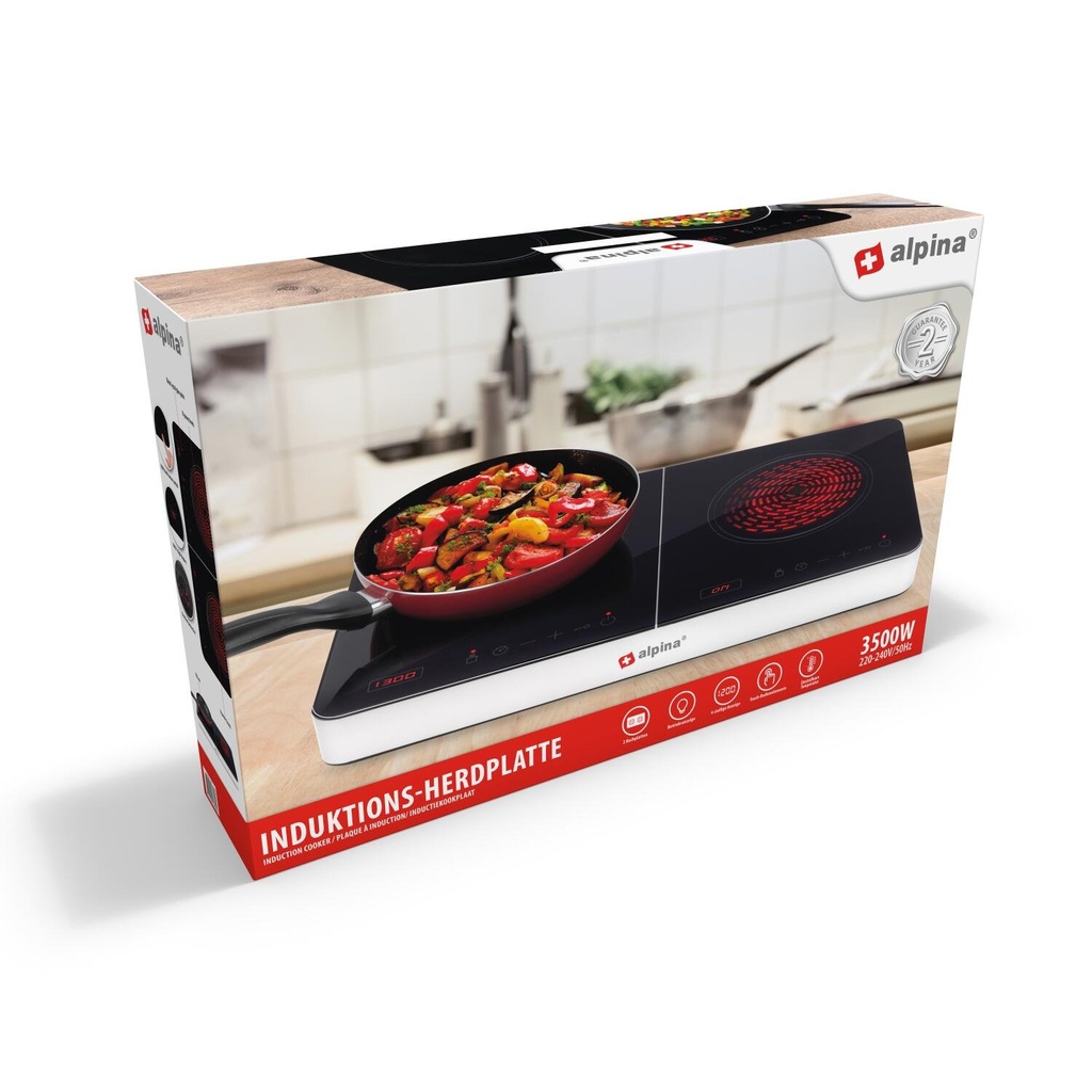 ALPINA Induction Cooker Double 3500W