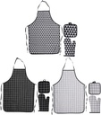 ALPINA Baking Set Apron, Oven Glove and Pot Holder