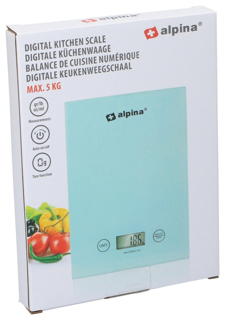 ALPINA Digital Kitchen Scale 5kg