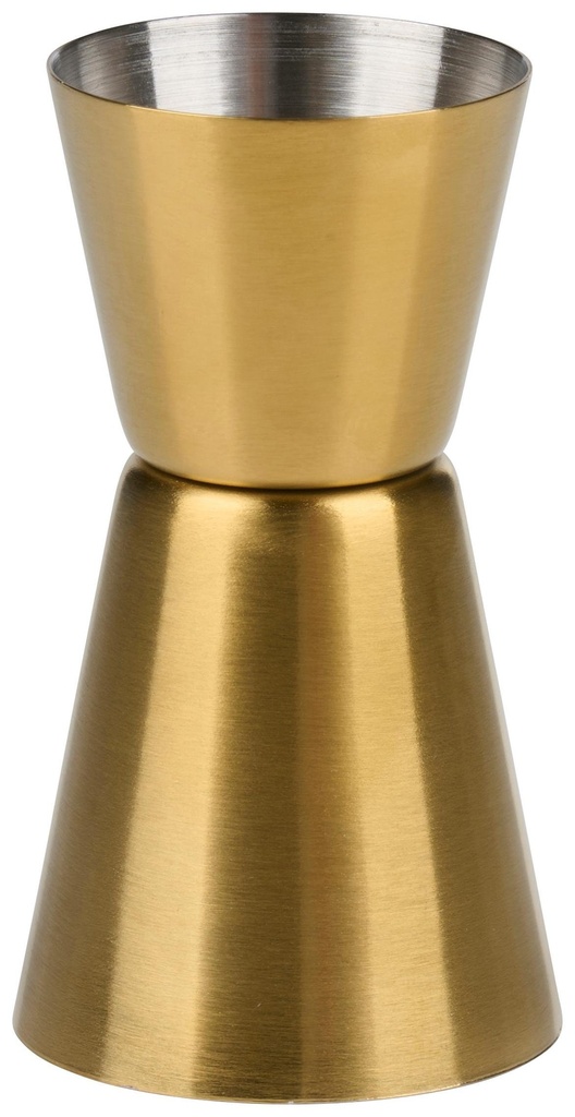 [871125242729] ALPINA Cocktail Measuring Cup Gold Ø3.9xh8.1cm