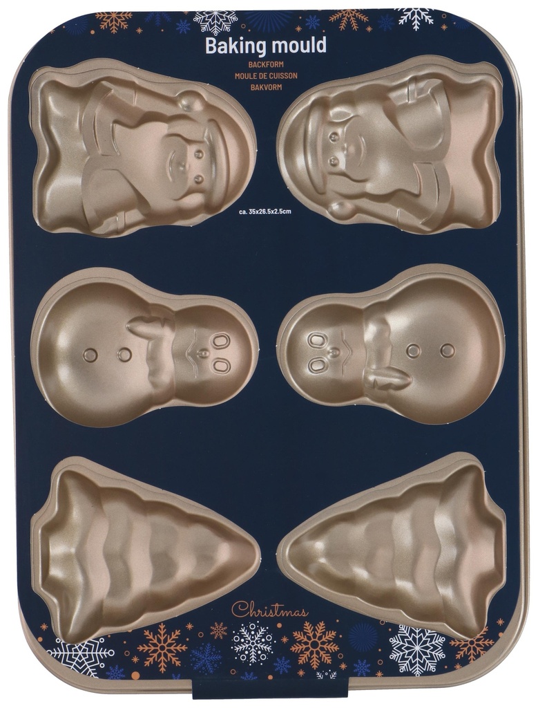 ALPINA Christmas Baking Mould 35x26.5x2.5cm