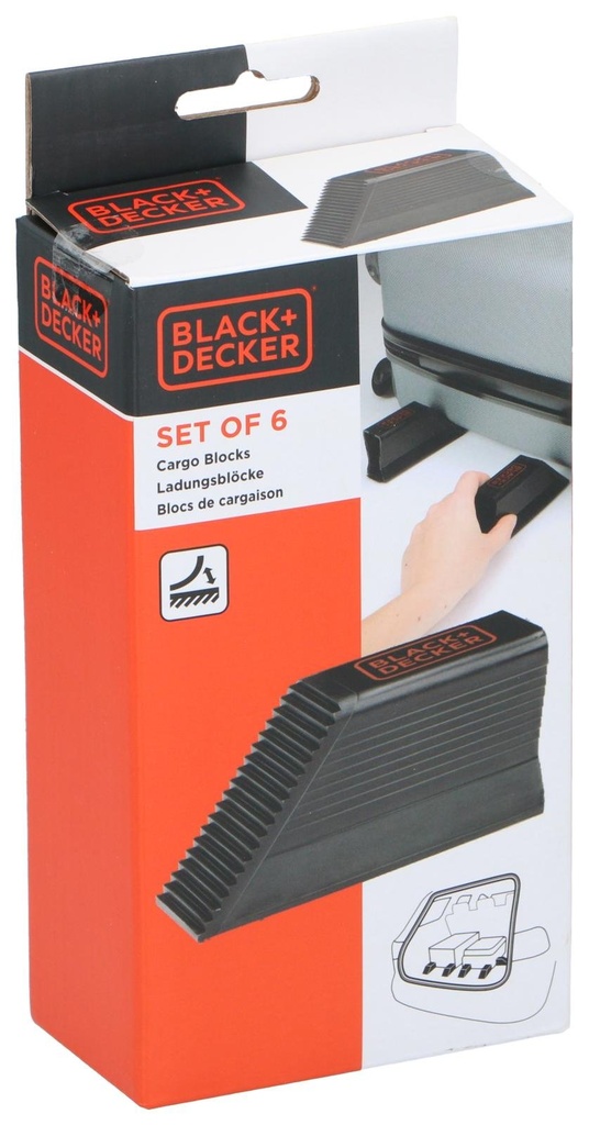 BLACK+DECKER Cargo Blocks with Velcro 9.8x5x3cm