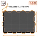 BLACK+DECKER Fine Mesh Trailer Net 2x3m