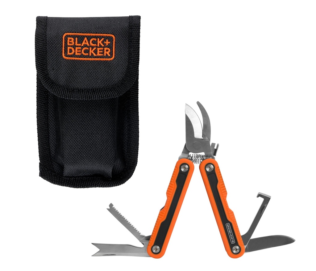 BLACK+DECKER Multitool 6 Functions 10.5cm with Pouch