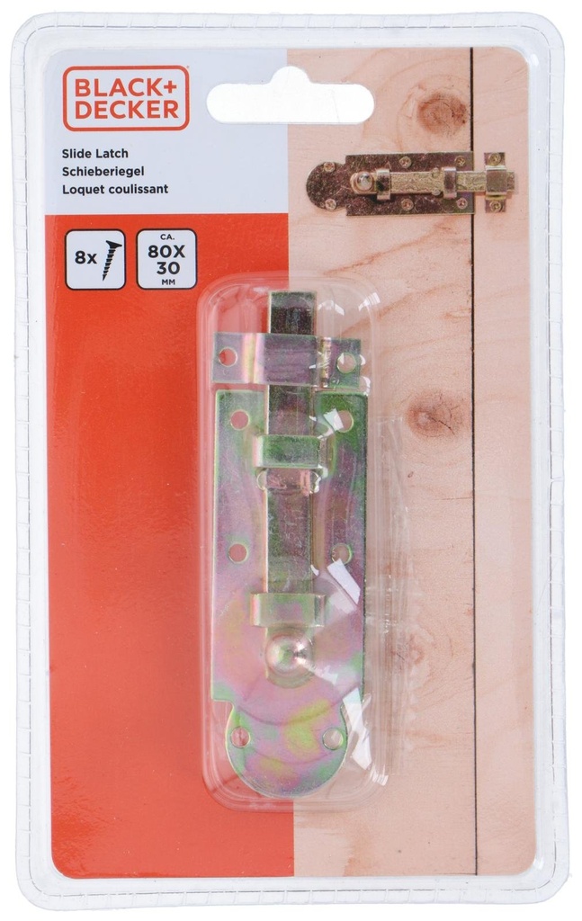 BLACK+DECKER Slide Latch 8x3x1.2cm