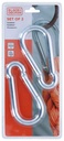 BLACK+DECKER Hook Carabiner 350kg 12x140mm
