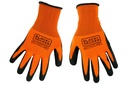 BLACK+DECKER Work Glove Size L Orange-Black