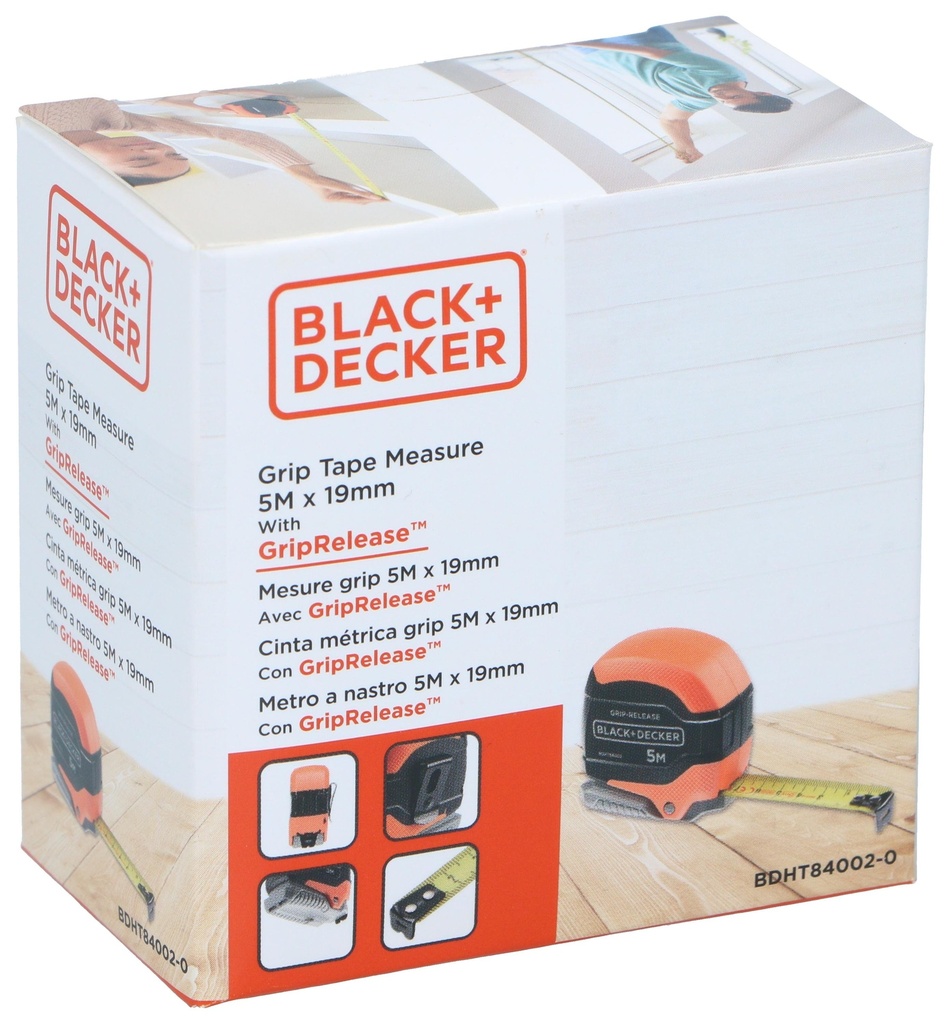 BLACK+DECKER Tape Measure 5M x 19mm