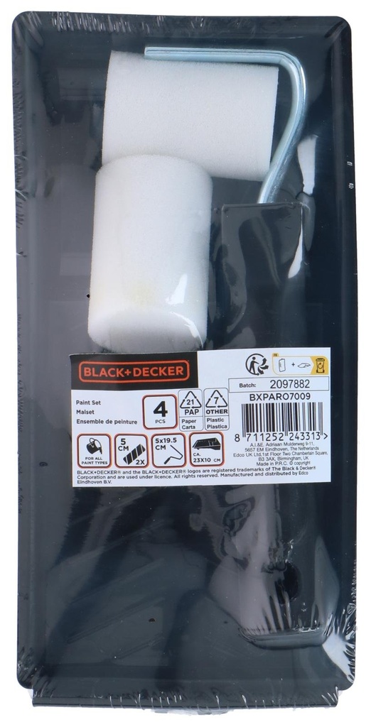 BLACK+DECKER Paint Roller Tray 23x10cm