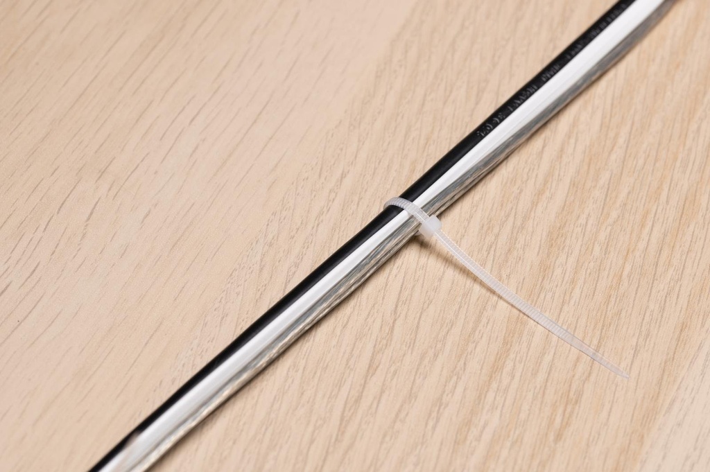 BLACK+DECKER White Cable Tie 2.5x100mm
