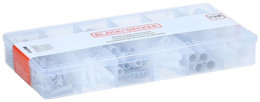 [871125223829] BLACK+DECKER Plug 138 Pieces