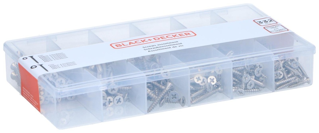 BLACK+DECKER Crosshead Chipboard Screws Assortment