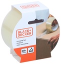 BLACK+DECKER Packing Tape 48mm x 50m Transparent