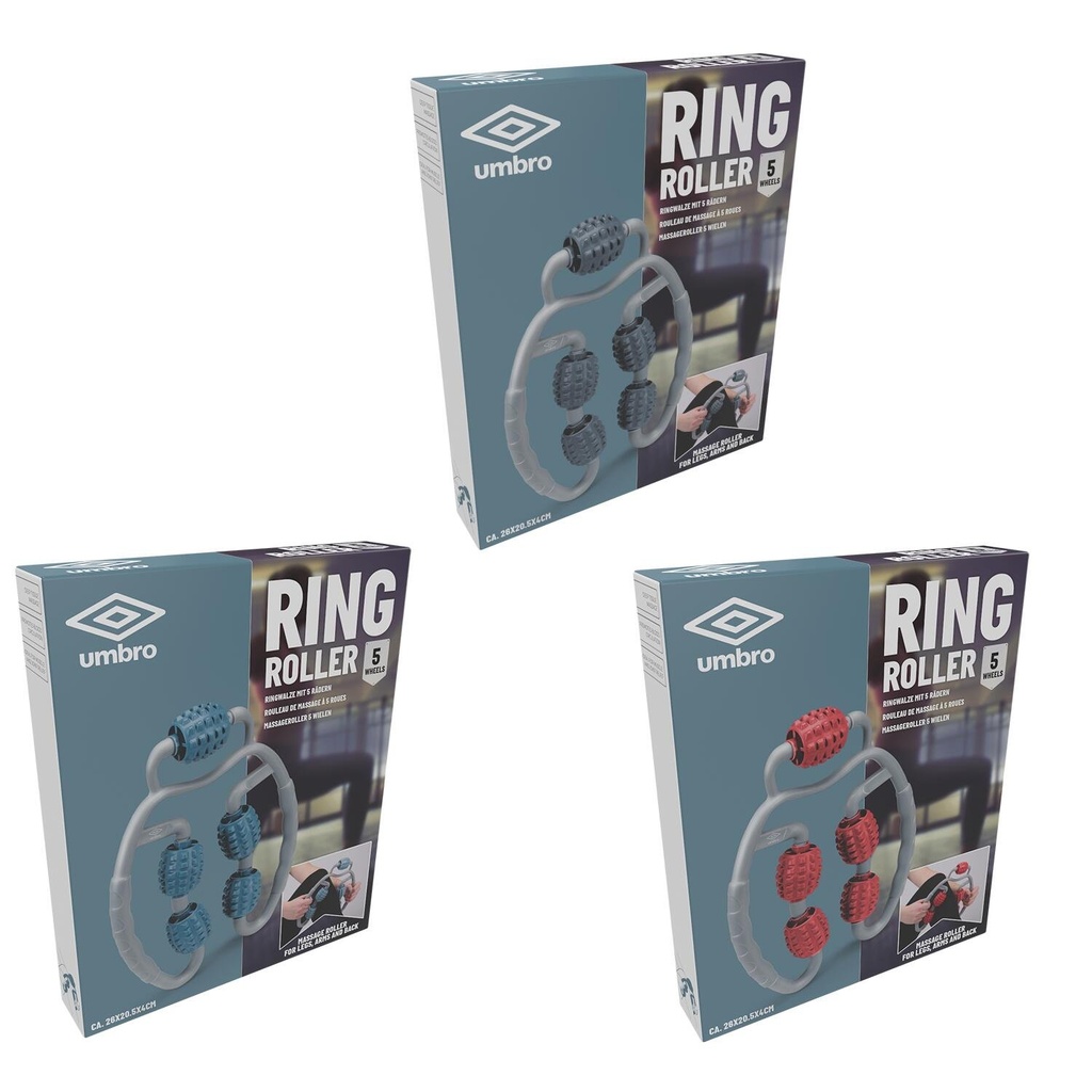 [871125224722] UMBRO Ring Roller With 5 Wheels Massager