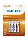 PHILIPS AAA Battery R03 Longlife 1.5V
