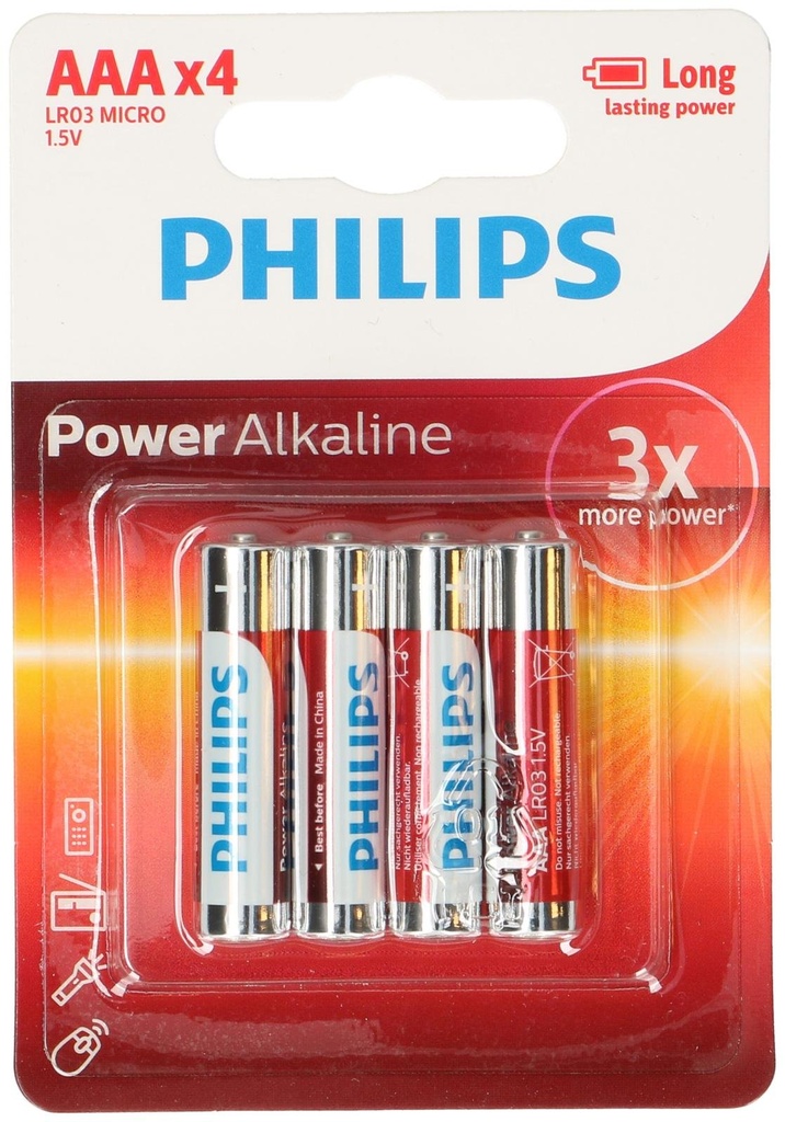 PHILIPS AAA Battery LR03 1.5V