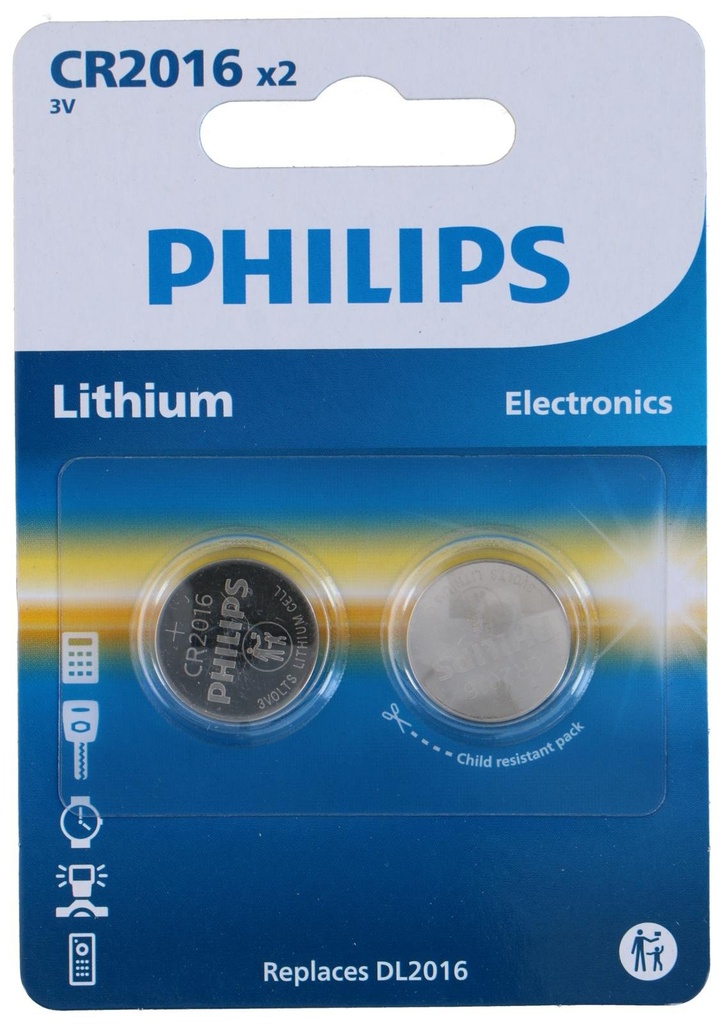 PHILIPS Button Cell CR2016 3V