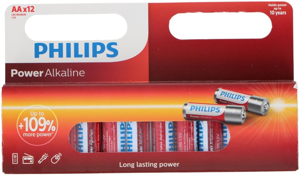 PHILIPS AA LR6 Alkaline Battery