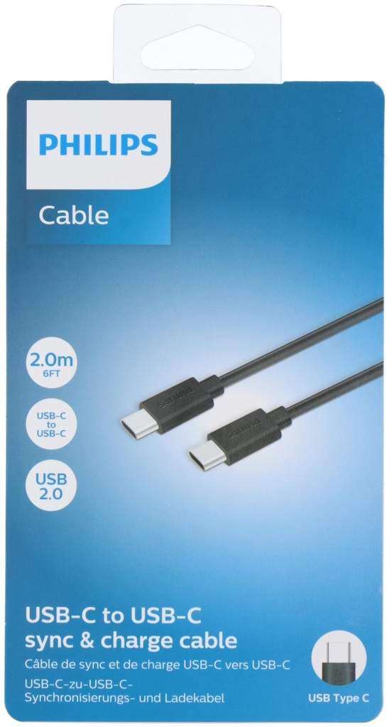 PHILIPS USB-C to USB-C Cable 2m